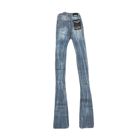 Si Tu Veux Alix Jean Medium Wash Size 28 New - Picture 3 of 5